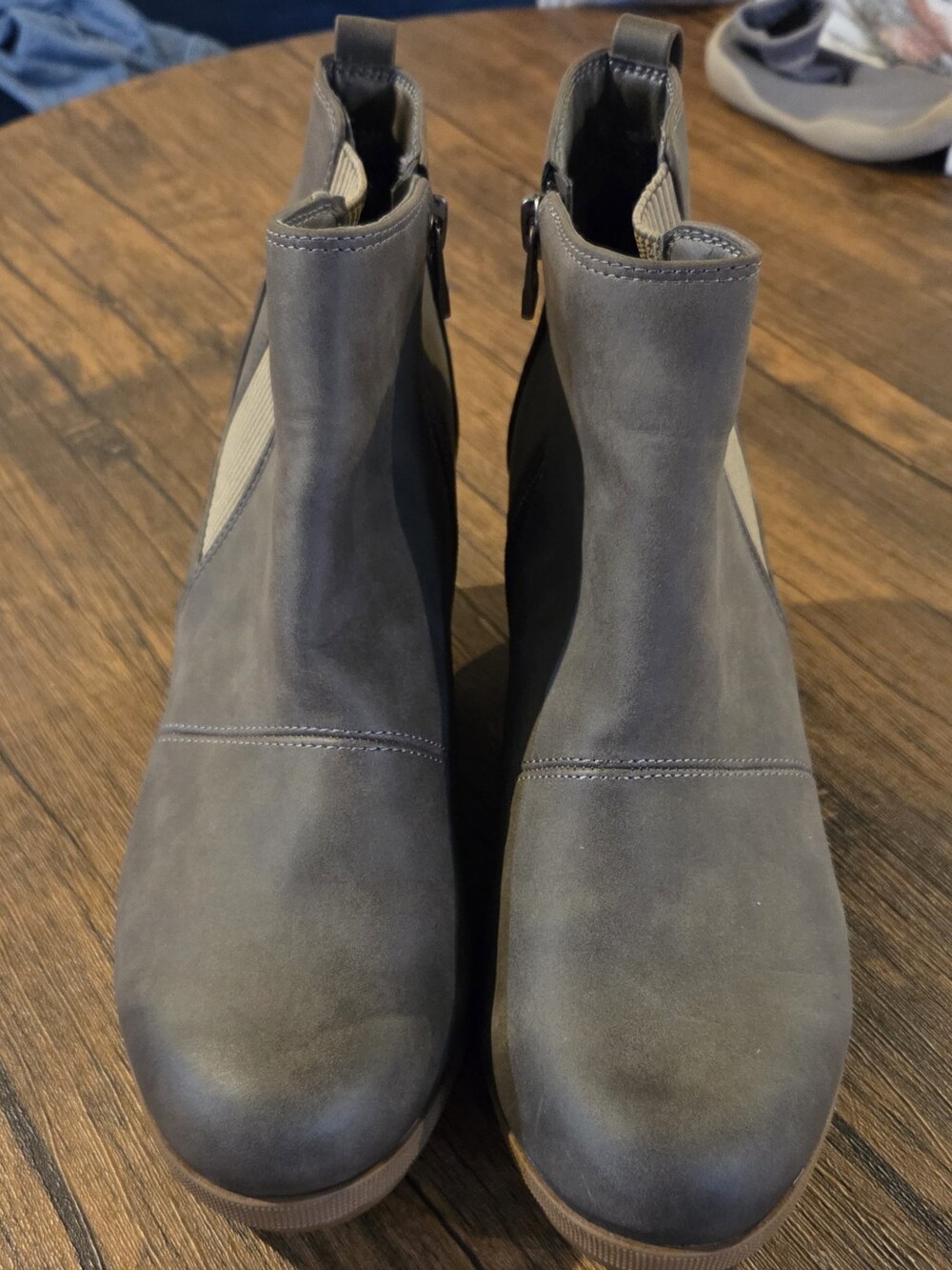 Gray Ankle Boots Time&Tru – Size 9 – Everyday Comfort & Style